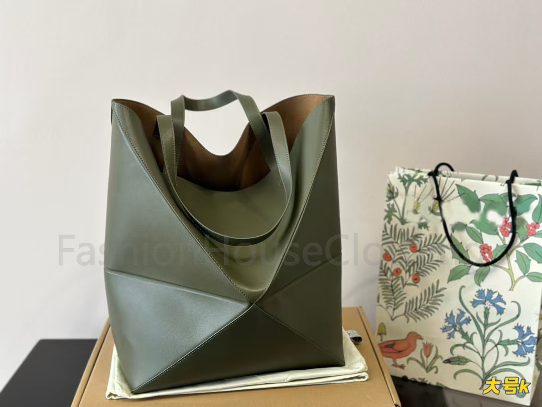 Geometry Bag Tote Bag Lewos Puzzle Tote Fold Designer Bucket Shopper Bag Cross Body Weekend Shoulder Handbag Genuine Leather Lady Travel Pochette Clutch Bags