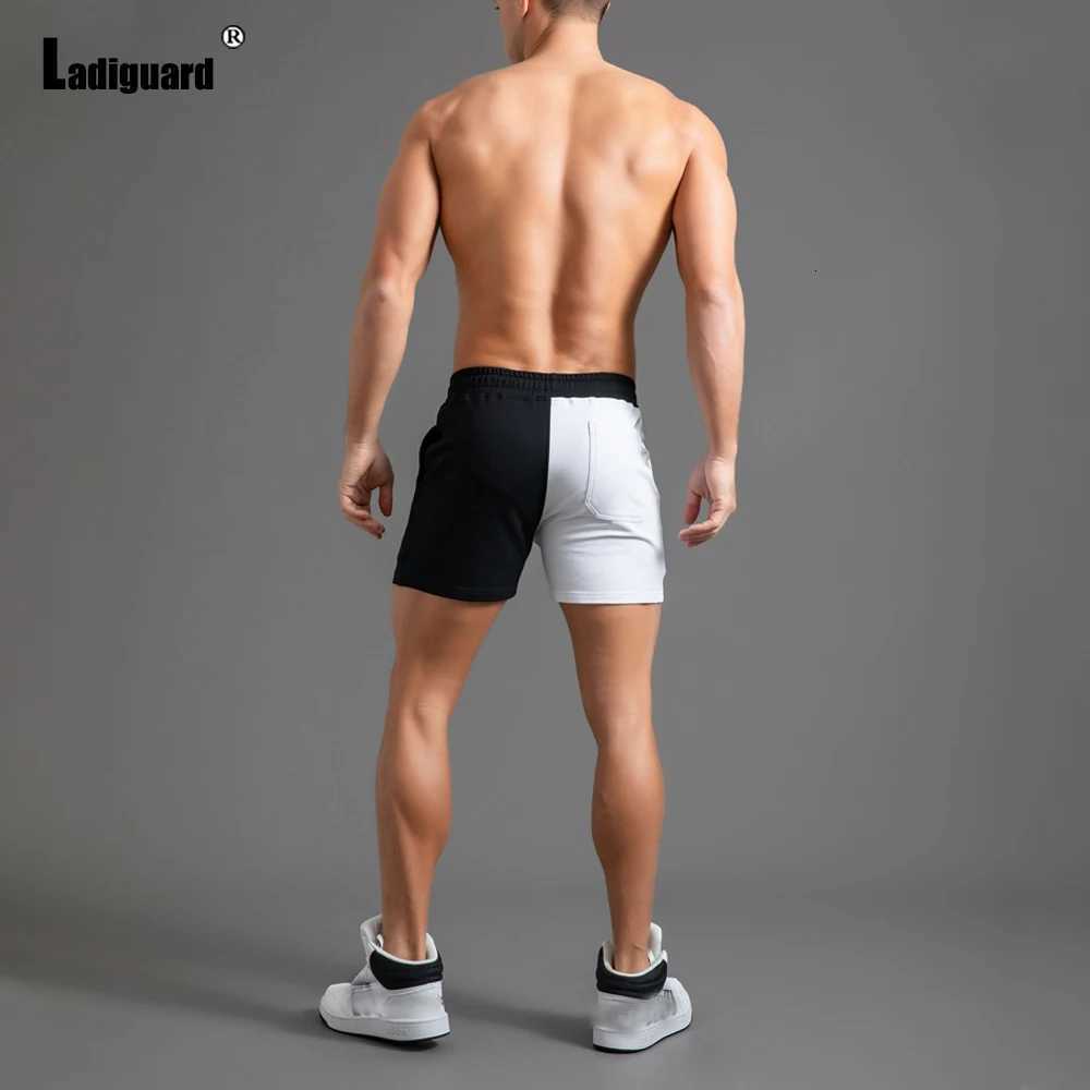LadyGuard Mens Casual Skinny Beach Shorts Homme Patchwork Shorts Plus Size Male Drawstring Short Pants Sexy Mens Clothing 2022 W250819