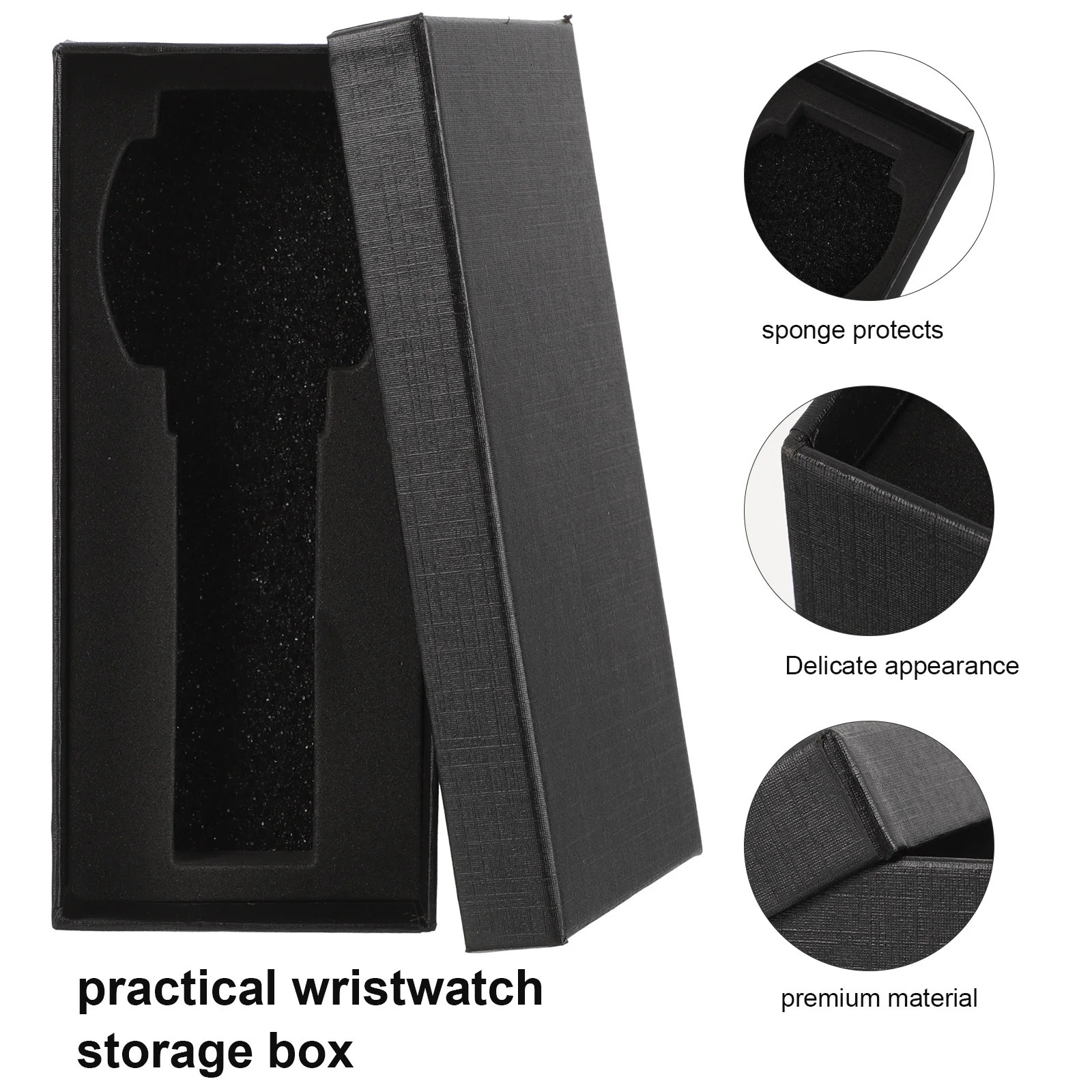 5pcs Single Watch Box Paper Wristwatch Display Case With Sponge Cushion Jewelry Gift Packaging Box Organizer 250819