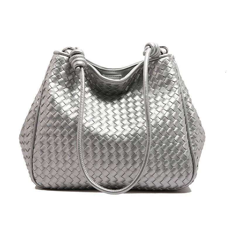 Raffia Bucket Eco Friendly Sardine Pattern Tote Large Boho Shoulder Bag Unisex