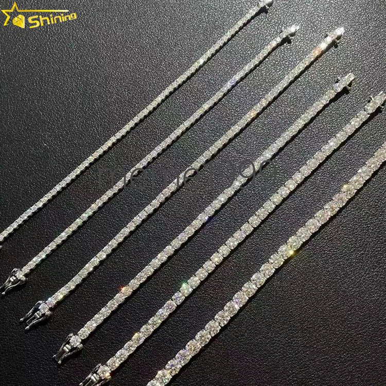 Fine Jewelry High Quality Bracelets 10K Real Gold Lab Grown Diamonds Tennis Chain Necklace