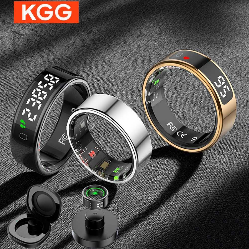 11 Smart Ring Men Display Screen QRing Wireless Charging Gesture Control Health Monitor 5ATM Waterproof For Android IOS W250819