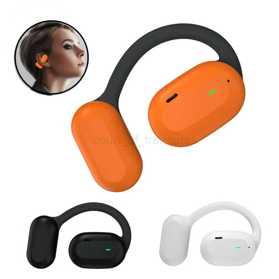 Wireless BT Headphones OWS Open Headset Air Conduction Ear Hook Earphones Handsfree Noise Cancelling Sports Headphones M250819