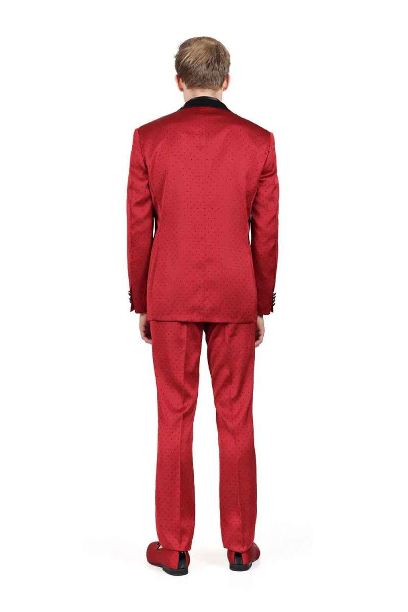 Men Luxury Suit Single-button 2 Pcs Jacket Pants Male Wedding Party Blazers Special Occasion Gowns Customized