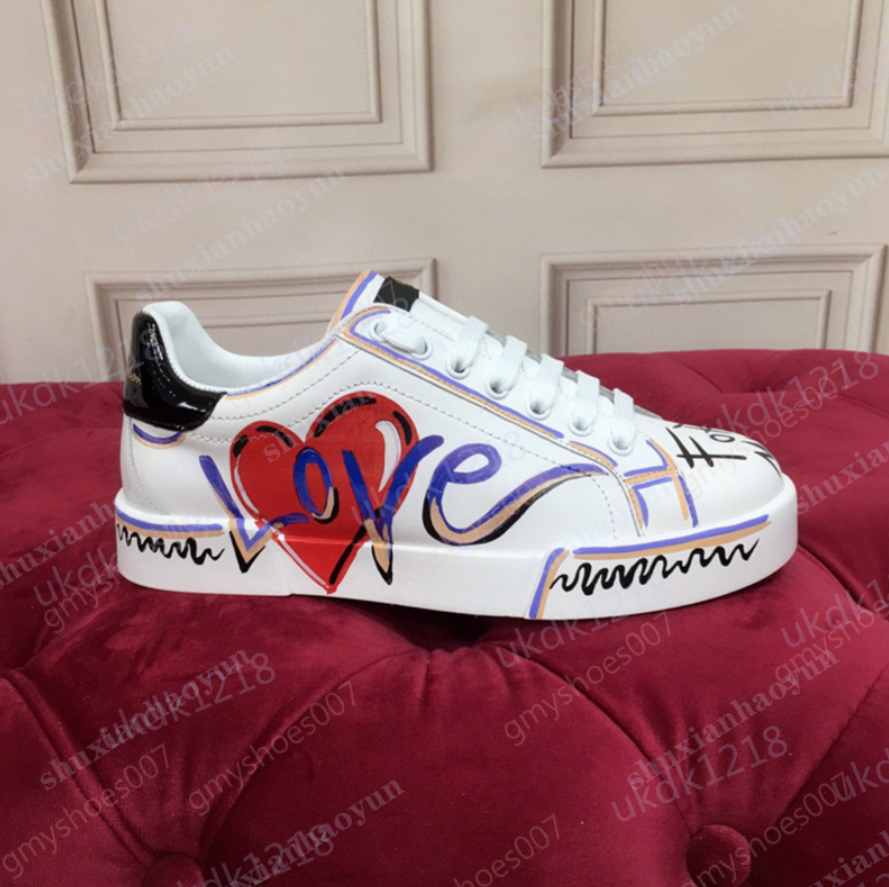 Designer Womens Mens Spring Autumn White Sneaker Low Top Shoes Lace Up Casual Comfy Flat Thick Sole Genuine Leather Round Toe