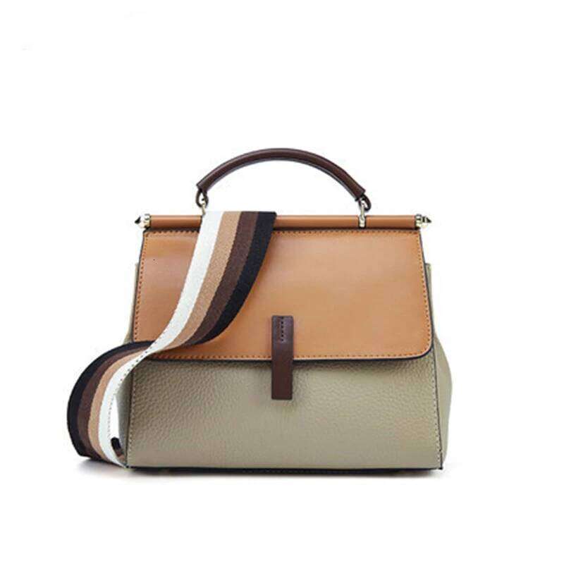 Alirattan 2025 New Summer Crossbody Fashion Shoulder Bag Women's Handbag Genuine Leather