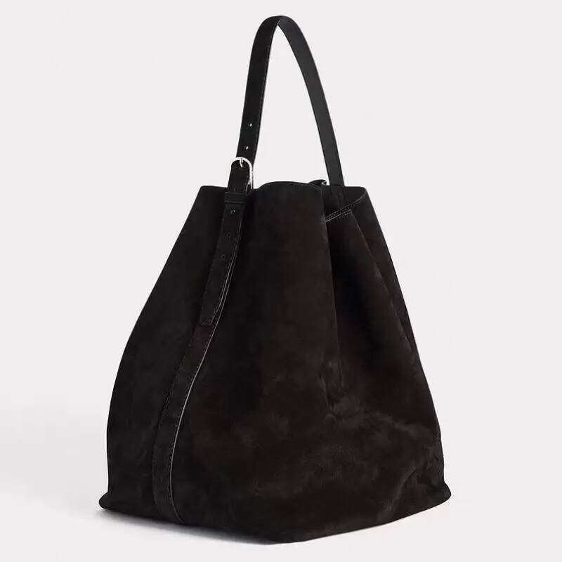 European And American Retro Suede Frosted New Commuting Simple Multifunctional Large Capacity Portable Shoulder Bag