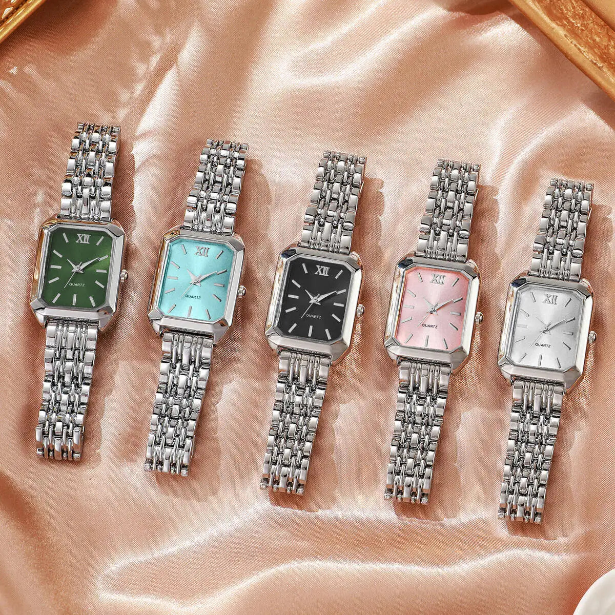 Fashion Rectangle Women Quartz Watch Analog Wristwatches Reloj Mujer Girls Clock GiftWithout Box 250819