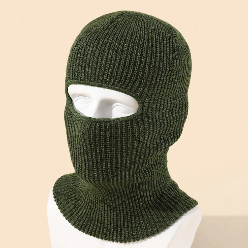 Candy Color Cute Full Face Cover Ski Mask Hat Bear Ear Balaclava Knitted Hats Outdoor Cycling Ear Protection Hat Beanies Hat Men 250818