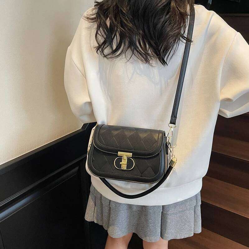Paris Fashion Zipper Shoulder Stylish Retro Small Square Women S High Quality Leather Crossbody Bag
