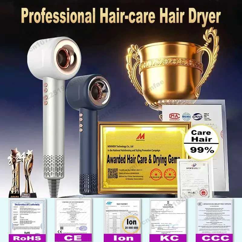 5 IN Professional Negative Ion Hair Dryer 600W Leafless Hair-care Hairdryer Styling Tools 200 Million Anion Super Blow Dryer W250819