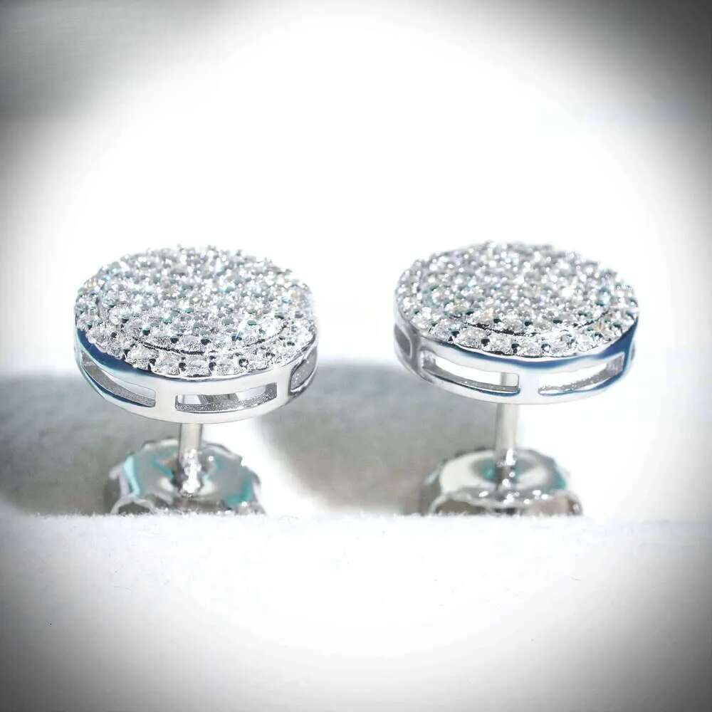 Dropshipping Dias Designs 10K Solid Gold HPHT /Moissanite Lab Grown Dia Stud Earring Fine JewelryFree of charge delivery