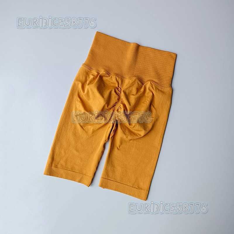 Seamless Hip Lifting Fitness Shorts Womens Running Sports Riding Pants Hip Raising High Waist Yoga Training Pants H250819