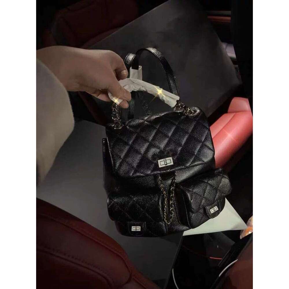 2025 New Xiaoxiangfeng Korean Edition Versatile Chain For Students Large Capacity School Bag Fashion Trendy Backpack