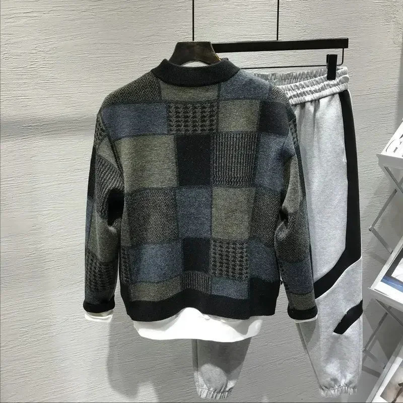 Grunge Autumnr and Winter Knit Cardigan Man High Quality Sweater for Men Clothing Deals Korean Style Open Y2k Coats 250819
