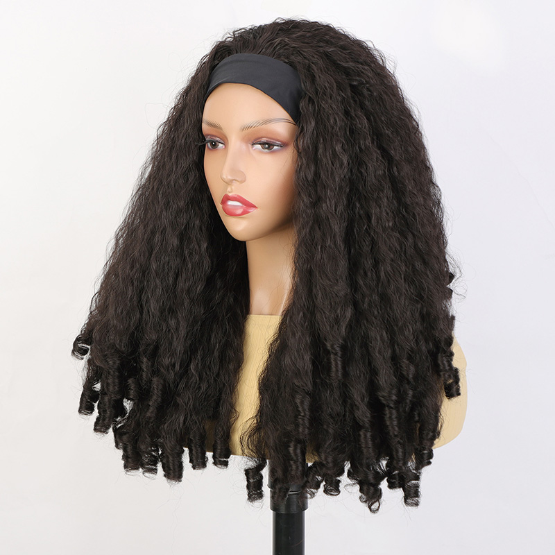 Brazilian Style Deep Wavy Synthetic Wig | Length: 24 Inches|HD Lace Construction w/Pre-Pluck Feature & Luxurious Jet Black Finish Suitable For Every C