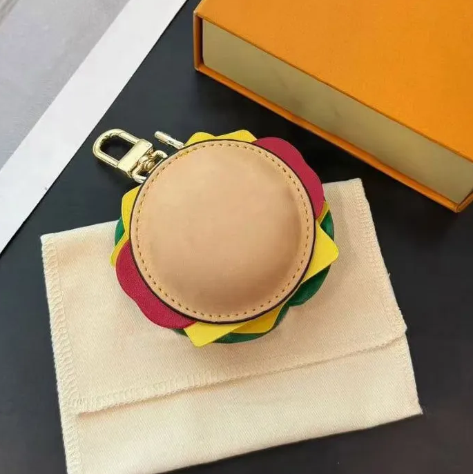 Designer keychain classic printed hamburger keychain coin bag Turtle Crab Earphone case Accessories Fashionable cartoon keychain key bag Pendant