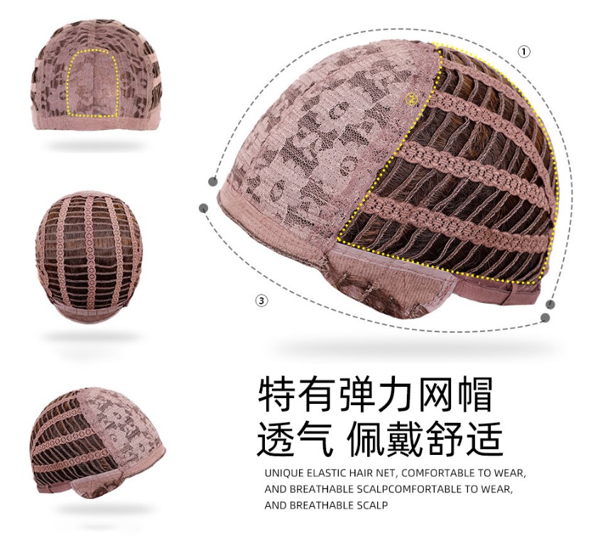 26-30inch Bangs Big Waves Fashion Long Curly Hair Mixed Brown Gold Brown Water Wave Wig Women Hair Customized