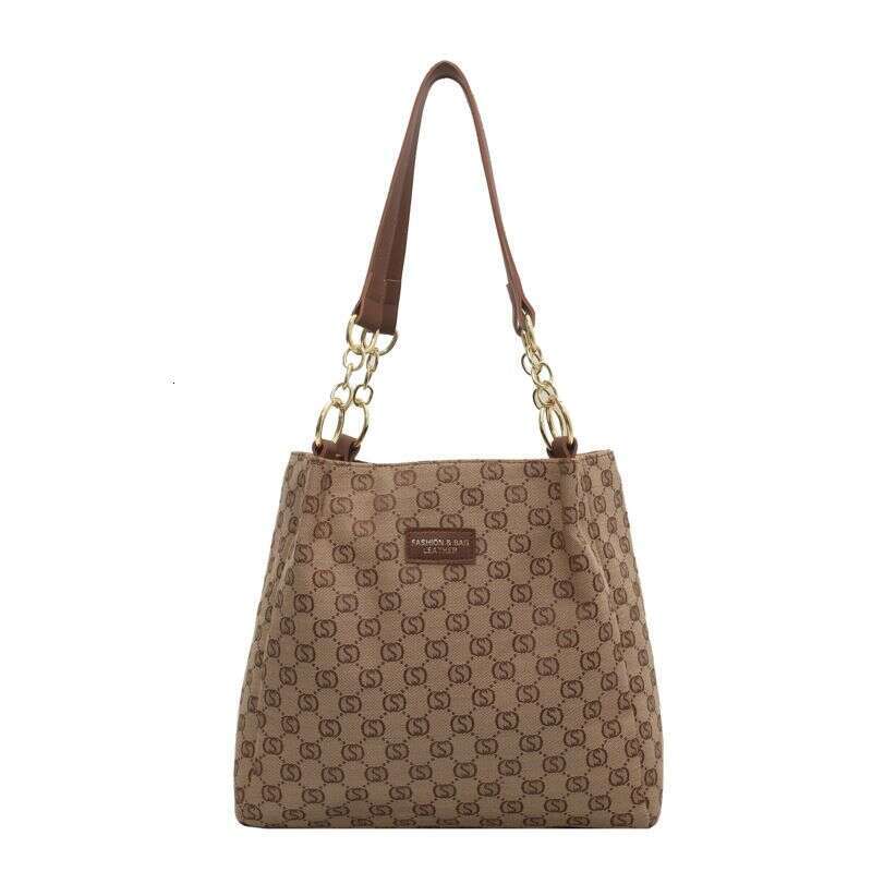 Plaid 2023 Spring New Women's Large-capacity Tote Bag Fashion trendy handbag textured shoulder bag