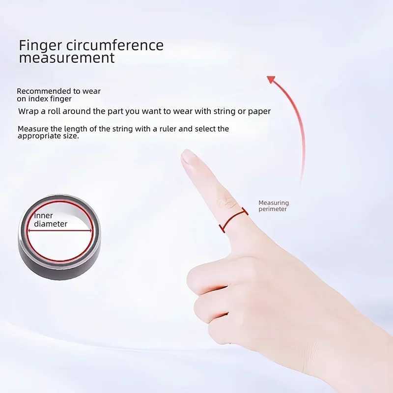 Black Tech Magnetic Charging Smart Ring for Photo Remote Control Short Video Ring Mobile Phone Screen Scraper App Page Turner W250819