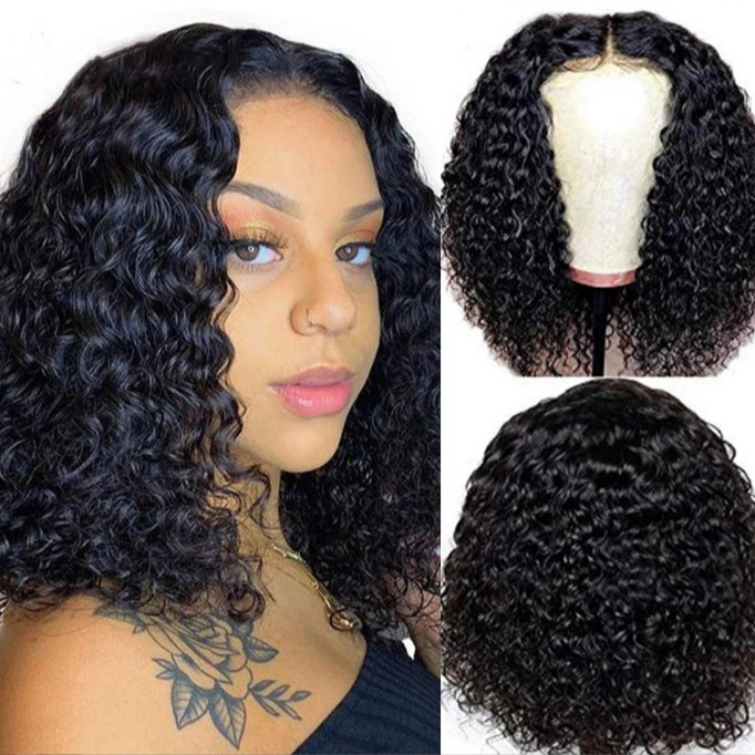 12 Inch Wholesale Bob Wig HD Fluffy And Afro-style Small Curly Wig For Black Women