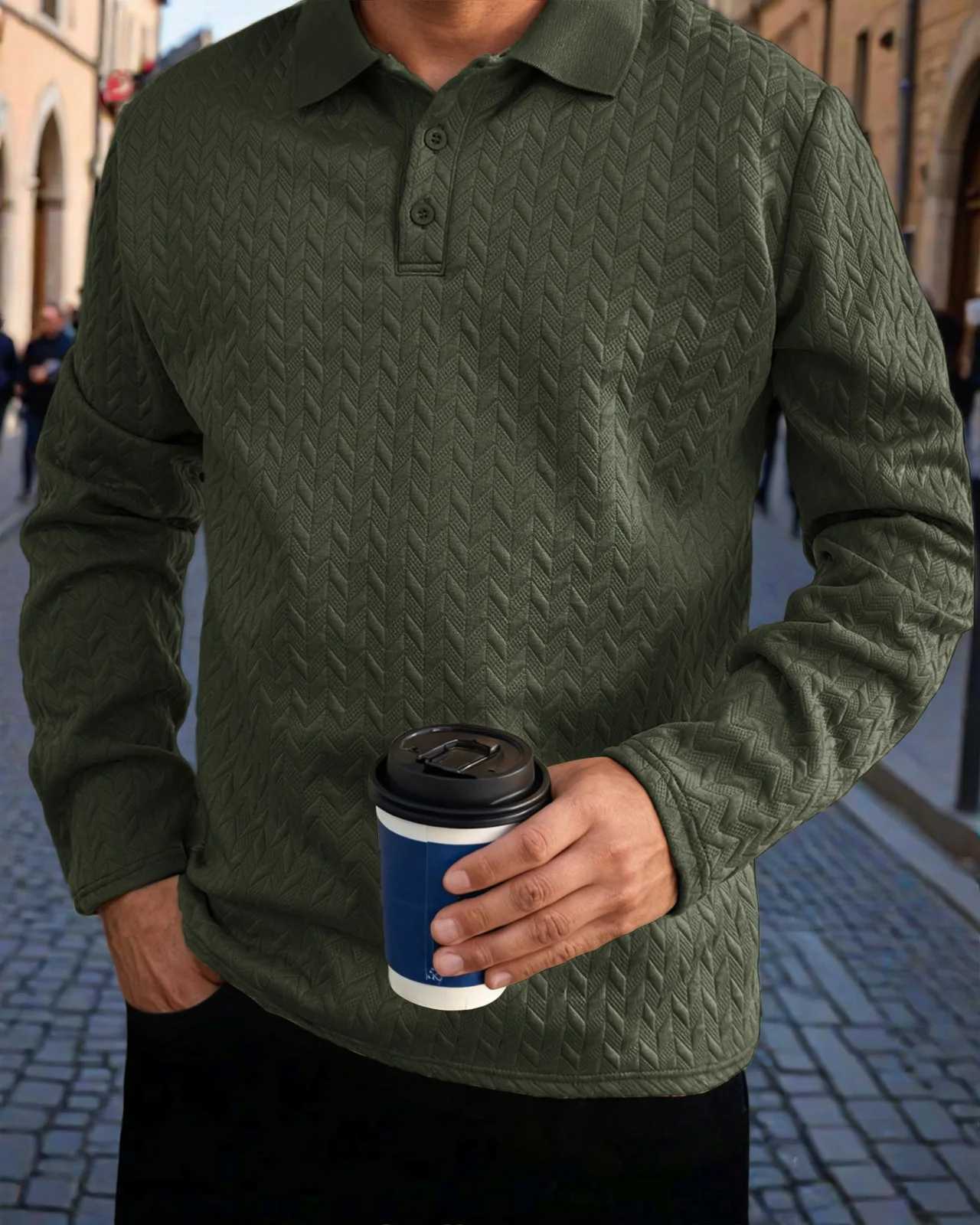 Mens Long SLeeve Shirt Casual Sport Plaid Pattern Cuffed Collar Top for Spring Autumn Y250819