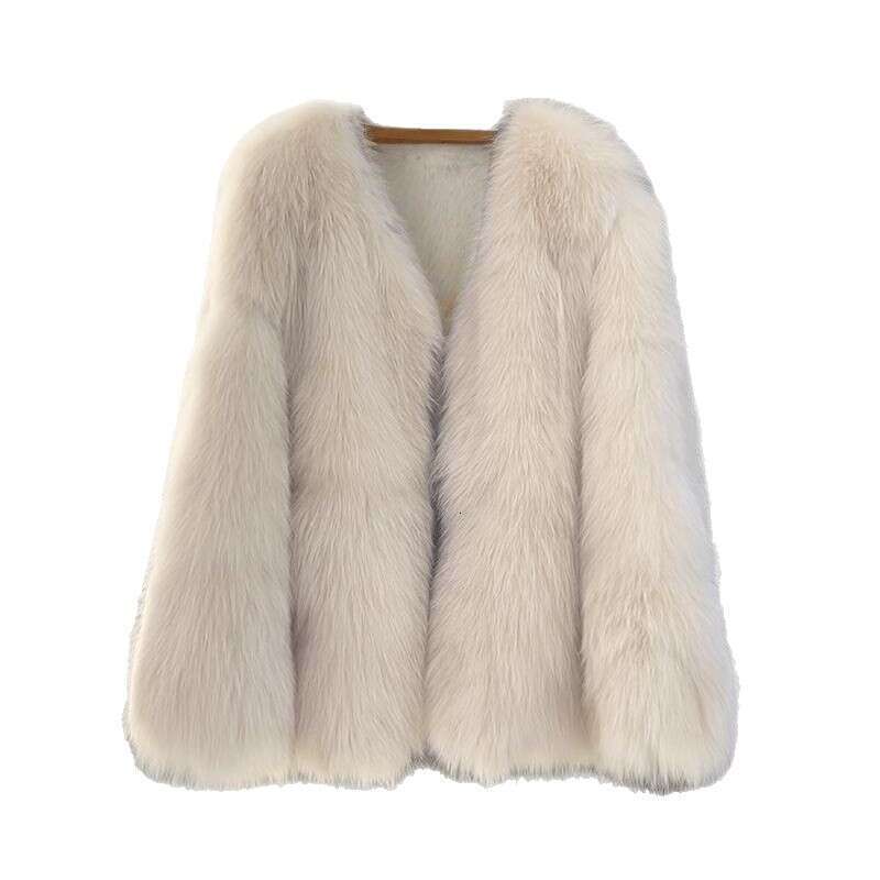 Environmentally friendly fur coat for autumn and winter, new imitation fox fur top, thickened young style, small fragrant style fur coat for women