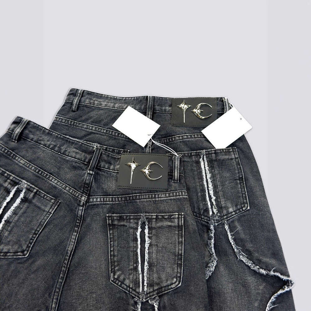 2025 New Star Embroidery Washed Y2K Jeans Unisex High Street Fashion Streetwear Long Pants