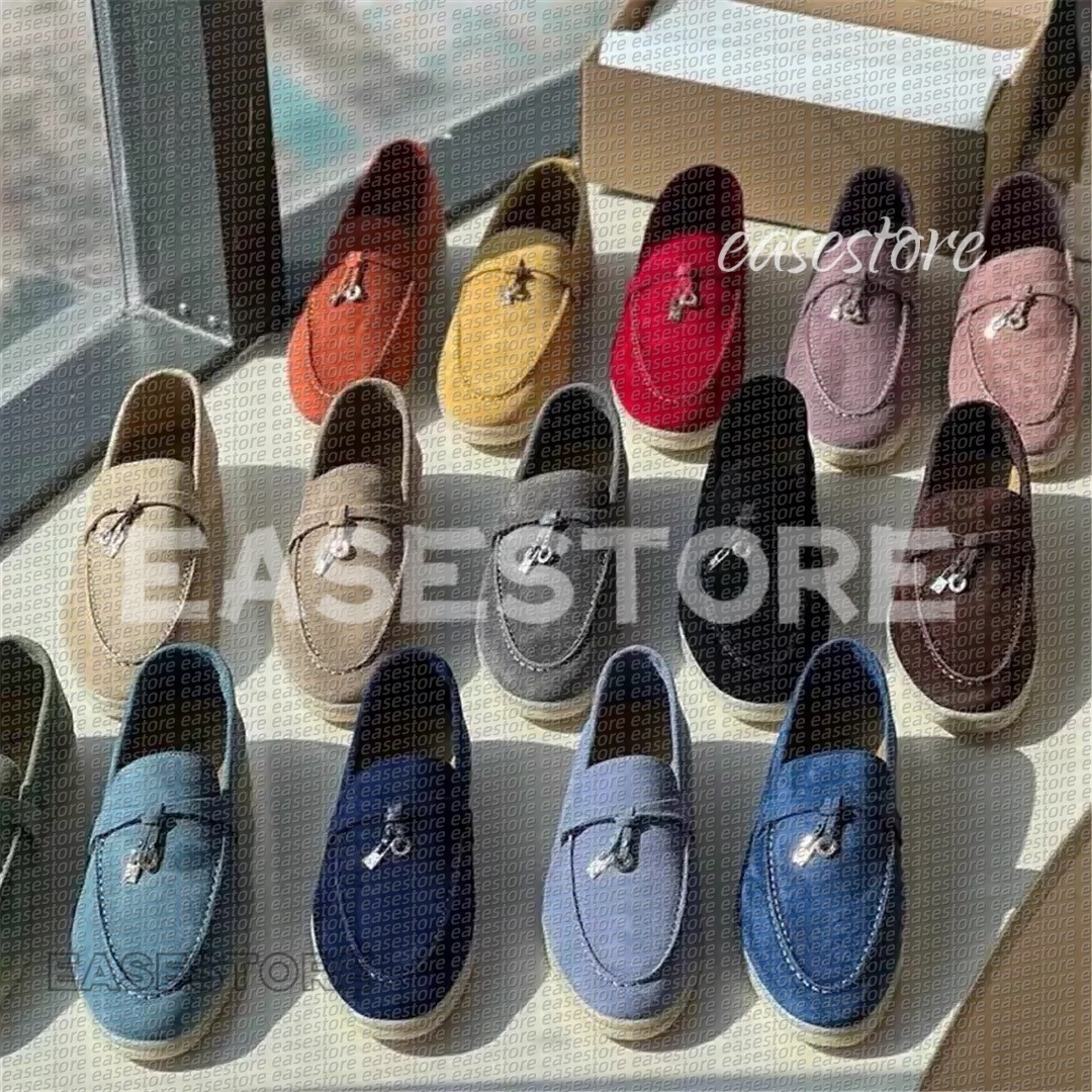 Top designer Loafers Women Men Dress Shoes Luxury Fashion Business Cashmere Leather Flat Shoes Low Top Suede Cow Oxfords Casual moccasins loafers men shoes with box