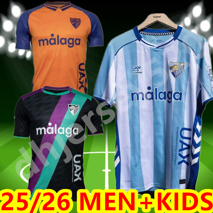 25 26 CAMISETA MALAGA CF Soccer Jersey 120 ANIVERSARIO Kids Kit Remake RETRO 2025 2026 Home Away Football Shirts Men BUSTINZA M. JUANDE RAMON FEBAS ALEX GALLAR