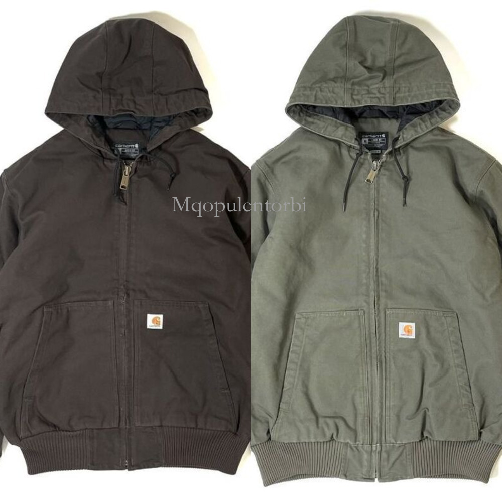 Carrharts Jacket Designer Men's Carharrets Jackets Women's Top Quality Coat Classic American Hooded Work With Warm And Windproof Cotton Puffer Jacket Damp Hat 81E
