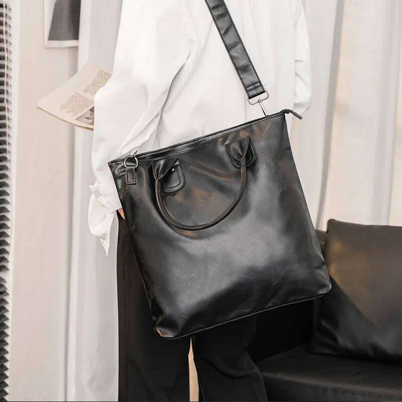 Fashion Men's Handbags Bags Multifunction Crossbody Men Shoulder Messenger Bag High Quality PU Leather Handbag Male