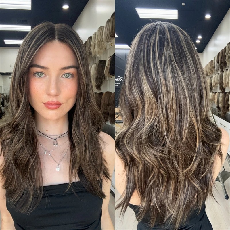 Highlight Wig Human Hair Body Wave Lace Front Wig 13x6 13x4 HD Transpatent Lace Frontal Wig Remy Hair Ready To Wear Synthetic For Wemon