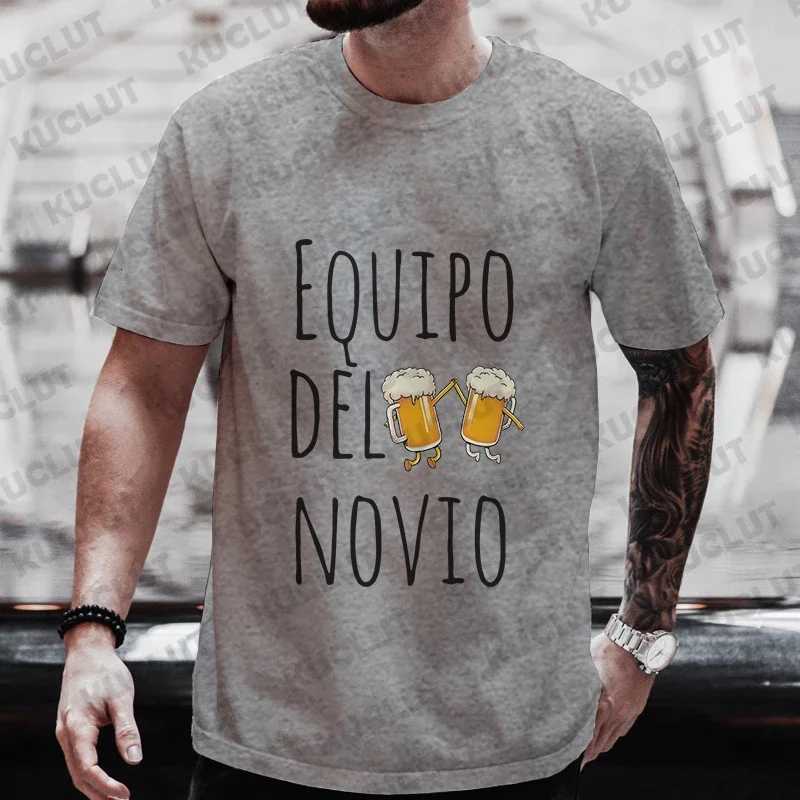 Spanish Boyfriend Evg Team Groom Man T Shirt Single Farewell Short Sleeve Tees Bachelor Party Tshirt Wedding Beer Graphic Tops Y250819
