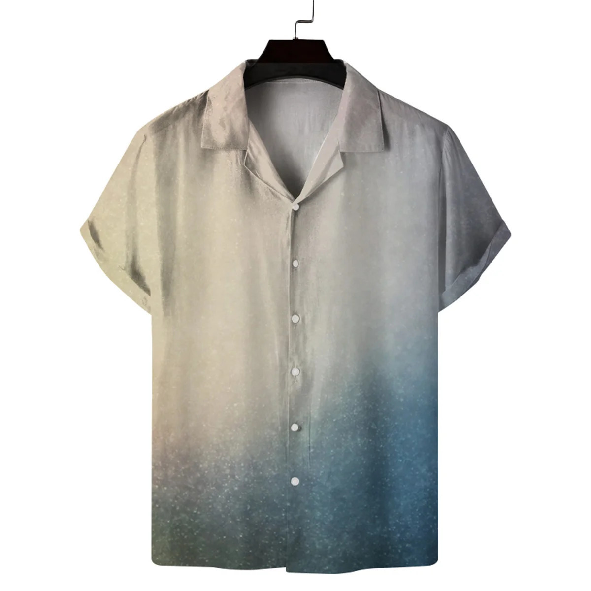 Mens summer Hawaiian casual personalized shortsleeved shirt mens printed fashion Cuban collar beach 250808