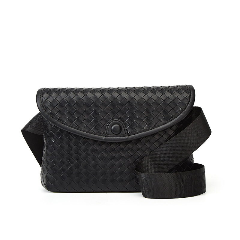 2025 Autumn Wide Shoulder Waist Bag New Korean Version Chest Bag Hand woven Women's Casual Single Shoulder Small Crossbody Bag Women's Cross