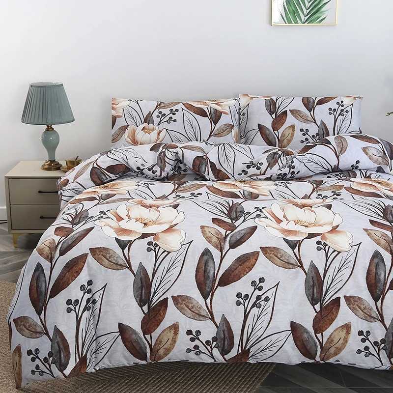 Reversible Summer Blossom Single Twin Full Queen Duvet Cover Set Y250819