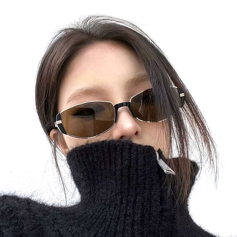 Steam Oval Fashion Small Frame Punk Sunglasses Designer Same Style Metal Sunshade Glasses