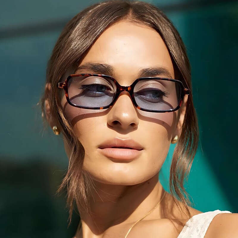 Fashion Square Small Frame Sunglasses Women, Unique Style, Trendy Sunglasses, Casual Sun Protection Glasses Designer for Men