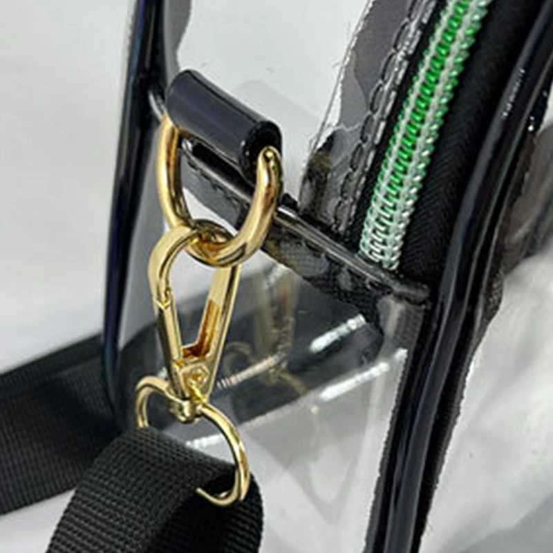 Clear Crossbody Bags Women Transparent Pvc Waterproof Tote Bags Jelly Messenger Shoulder Bag ZipTravel Shopping Bags Y250819