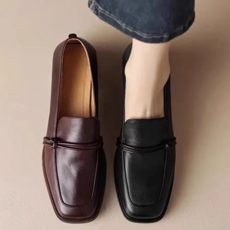 Women Flats Loafers Shoes Leather Designer Retro Shoes 2025 Trend Autumn Classic Shoes Women New Walking Dress Femme Zapatillas 250820