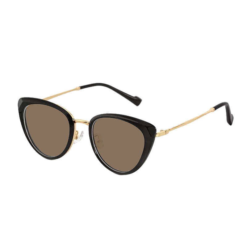 2025 New American Style Designer Cat Eye Women Trendy Metal Sunglasses for Men High-end Sunshade