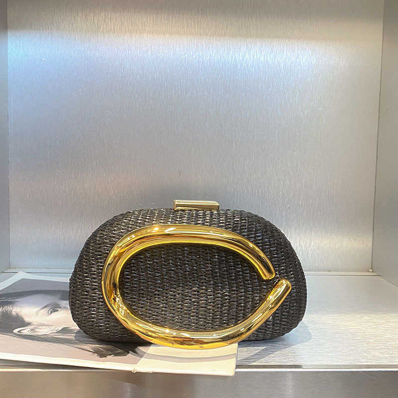 Simple and Luxurious New Women's Bag Plaid Evening Bag Ladies' Dress Clutch Decorative Single Shoulder Crossbody Bag