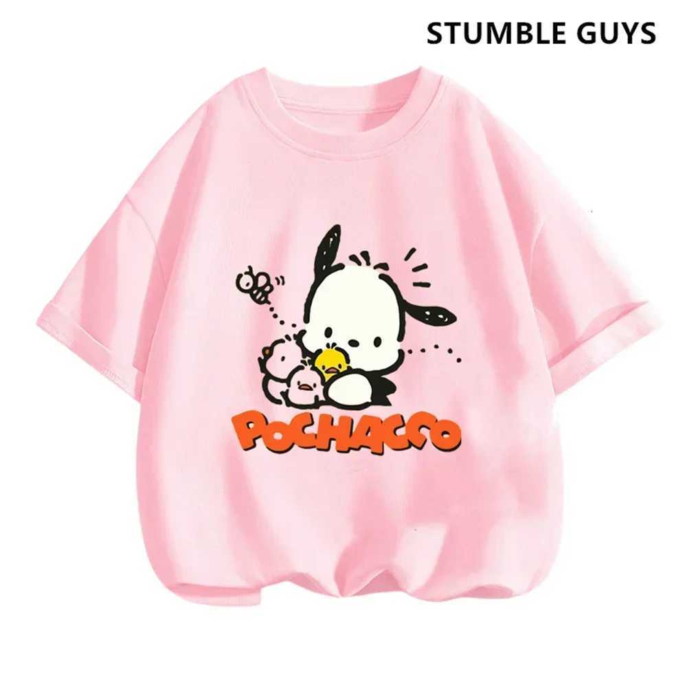 Pochacco T-shirt Set Anime Summer Tops Multiple Fashion T-shirts Round NeCK Casual Short Sleeve Print TruCKsuit Y250819