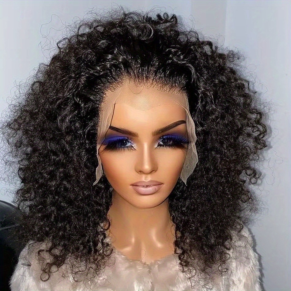 Brazilian Curly Lace Front Wig Short Bob Wigs Deep Water Wave 13X4 Hd Lace Frontal Human Hair Wig For Women Wear And Go Glueless Wig synthetic
