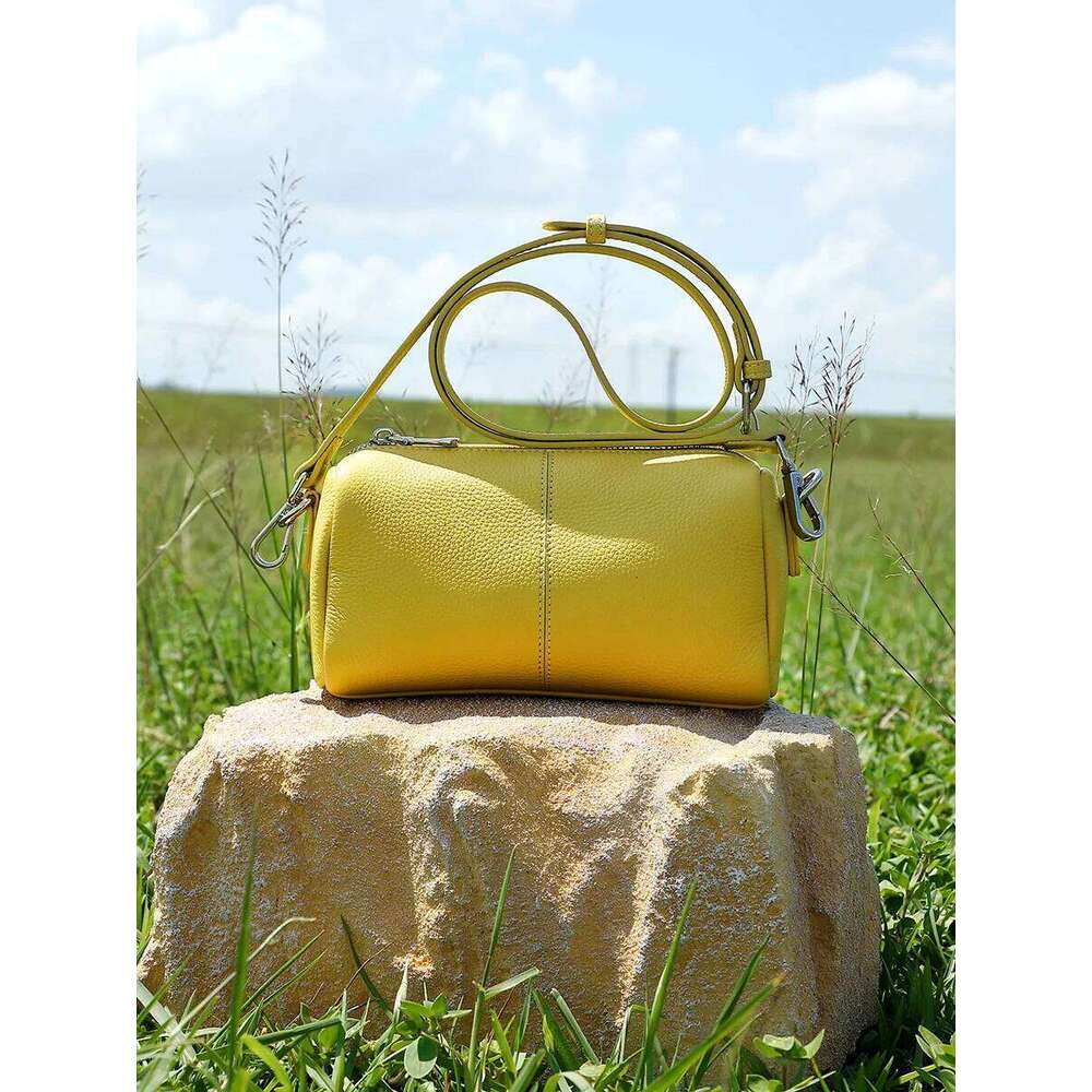 Designer Bags New Casual Cowhide Women Cylinder Fashion Designer Small Pillow Bag Female Underarm Commuting Shoulder Crossbody Bags Luxury Bag