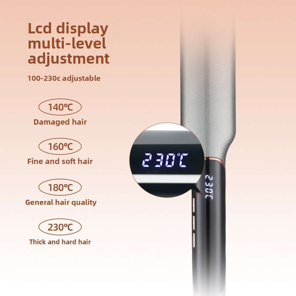 New Fluffy Straight Comb Care Device Multi-Functional Temperature Adjustment Straightening Plate Does Not Hurt Electric Hair Straightener