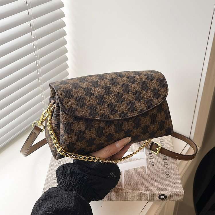 Designer Super Popular Small Shoulder Bags for Women 2025 Light Luxury Single Crossbody Classic Monogram Chain Bag