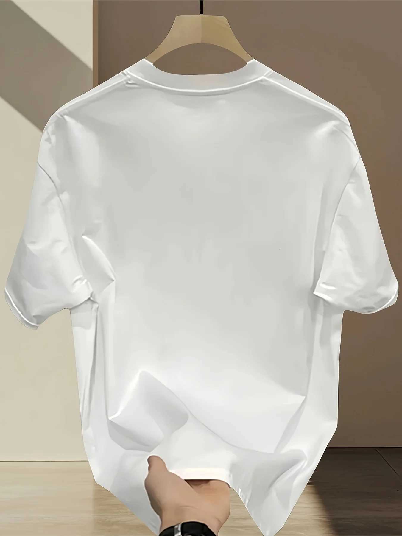 Mens summer 100 cotton fashionable casual loose solid color multi-color optional sports round neck short sleeved T-shirt top Y250819