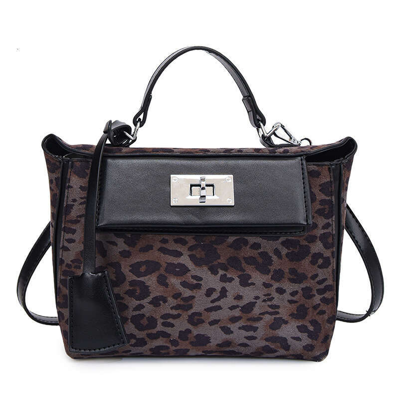 Handbag Women's 2025 Autumn Bags New Fashion Leopard Designer Print Handheld Shoulder Crossbody Bag